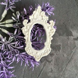 Рамка ажурная 6,3х4 см, гибкий декор /гд877 ― Творча майстерня ДекоПарк