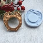 Молд ДП055 "Кругла Рамка з Драконами" 6,5х6 см, внутр. діам. 3,6 см