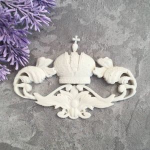 Вензель с короной 8,8х6,2 см /гд703 ― Творча майстерня ДекоПарк