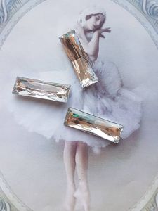 К. д. 035, Камень граненый, зеркальный, 10*30 мм   ― Творча майстерня ДекоПарк