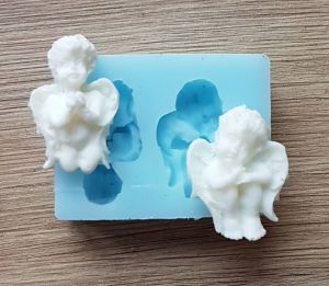 Молд А300, Ангелочки,  28*22 мм и 30*18 мм ― Творча майстерня ДекоПарк