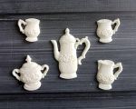 Набор Кухонный сервиз (5 предметов) из мод. пластика, цвет: белый /пд200