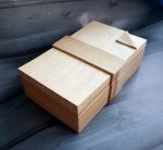 Купюрница Пачка банкнот 3, мат-л: сосна ( дно из фанеры) , 18х11х6 см  