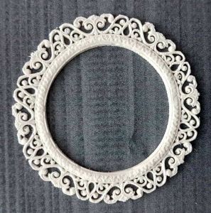 Рамочка ажурная круглая диам. 5,5 см, внутр. диам. 3,6 см /гд595-1 ― Творча майстерня ДекоПарк