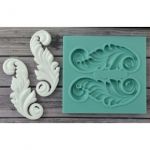 Молд А024, Вензеля завитки, пара по 5*2 см